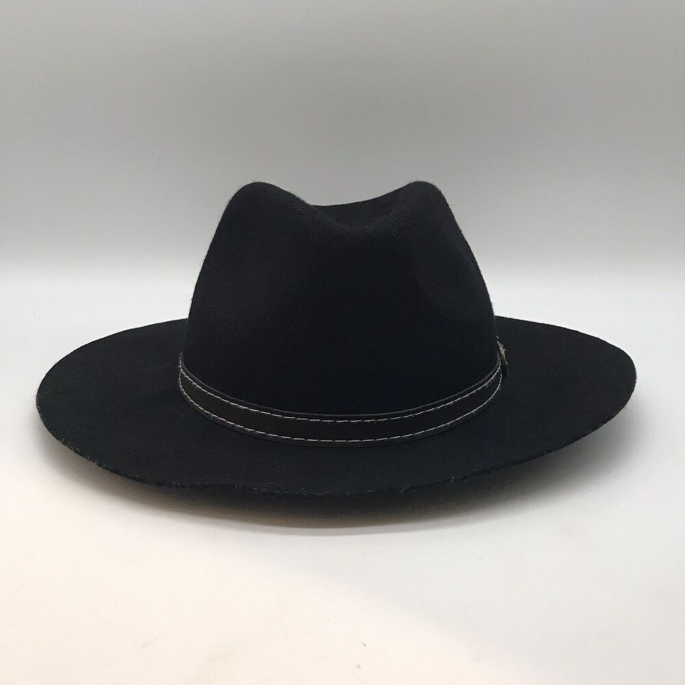 Madden Girl Women's 100% Wool Felt Fedora OSFA Buckle Band Western Cowboy Hat